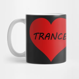 Trance Music Love Heart Mug